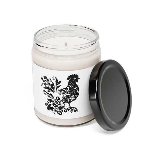 Flowered Chicken 9oz Scented Soy Candle