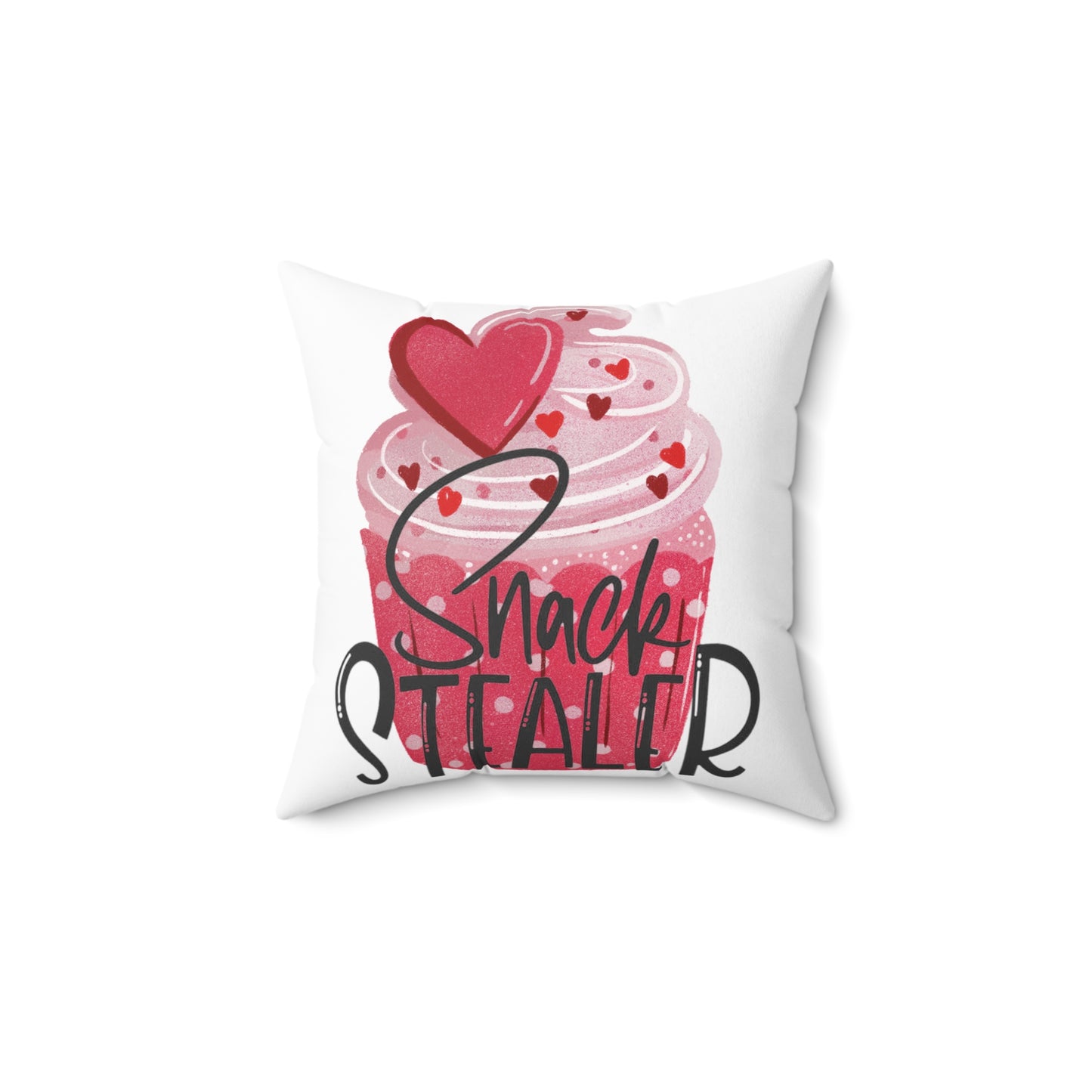 Cupcake Snack Stealer Square Pillow