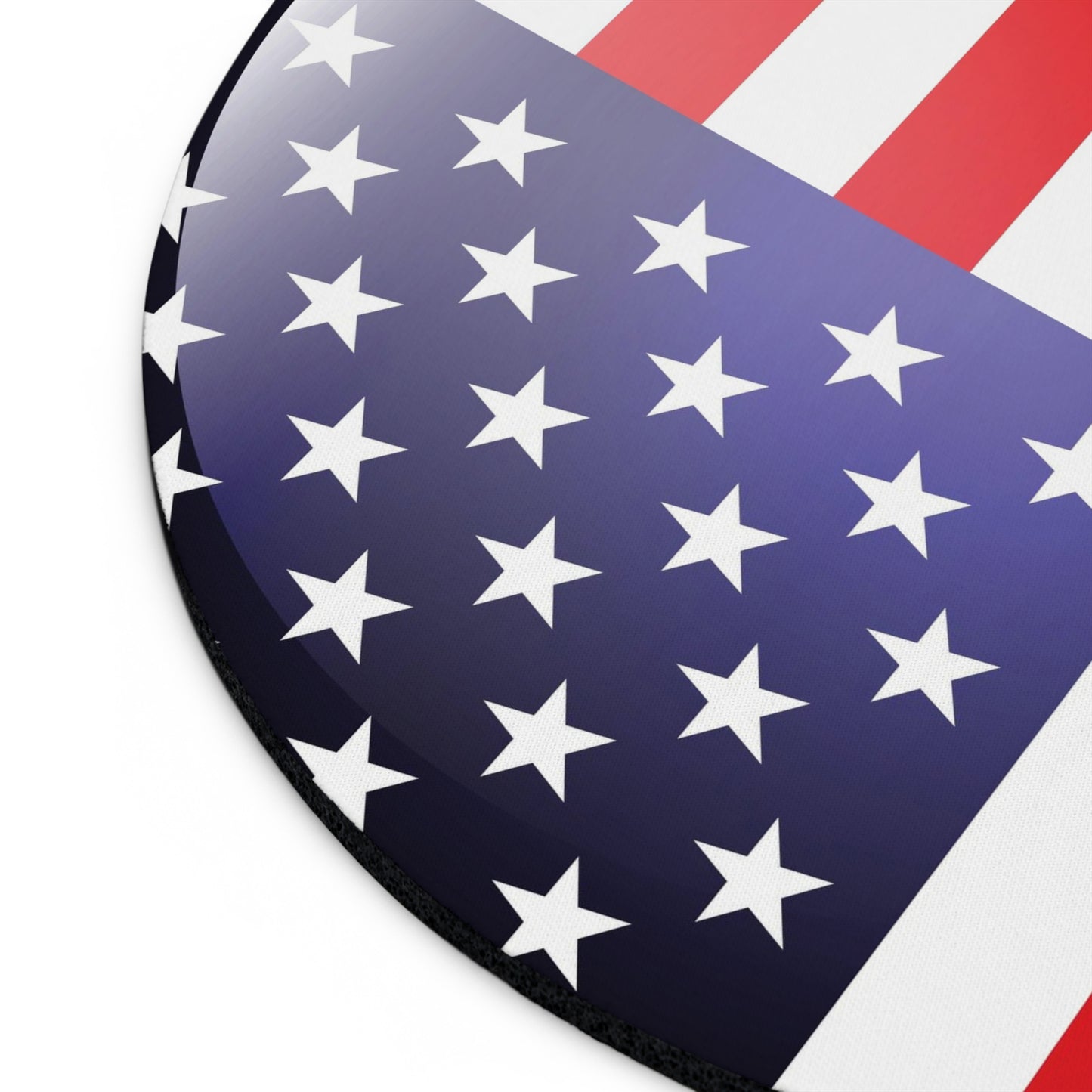 American Flag (Round) Mouse Pad