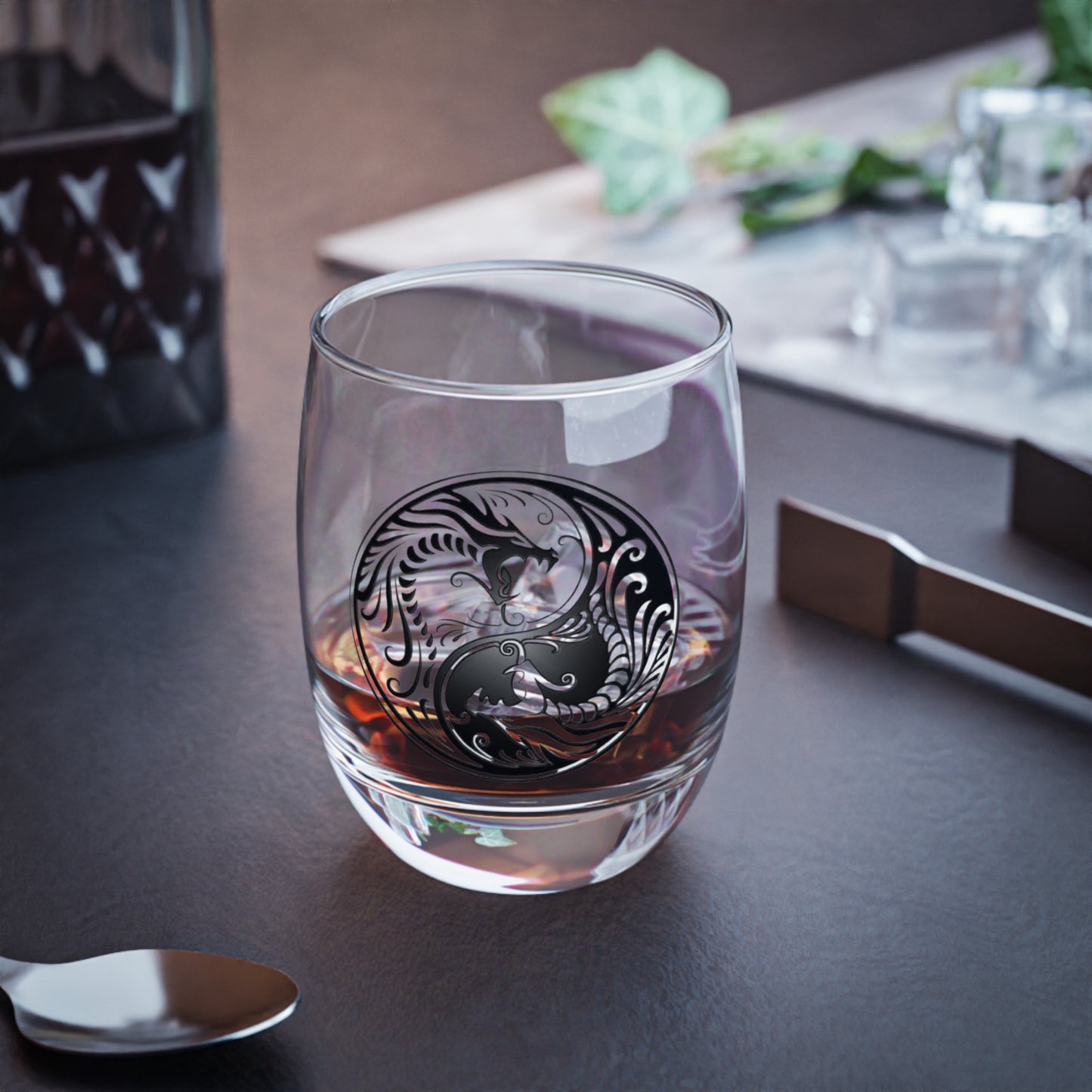 Dragon Yin-Yang 6oz Whiskey Glass
