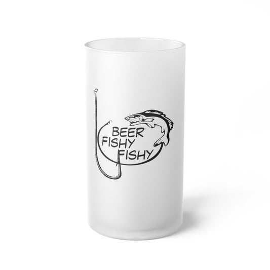 Beer Fishy Fishy 16oz Frosted Beer Mug