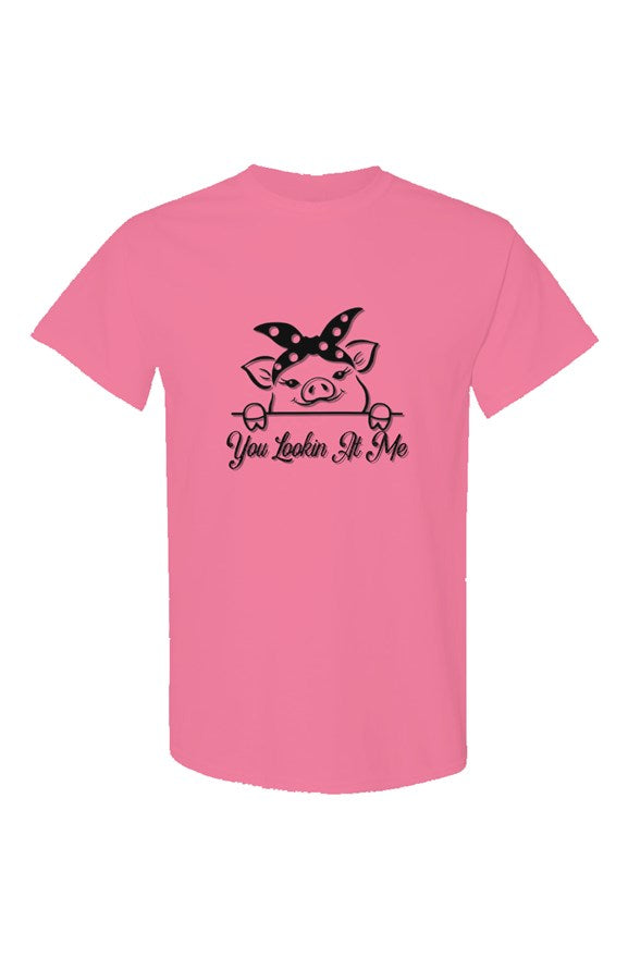 You Lookin At Me Pig Neon T Shirt
