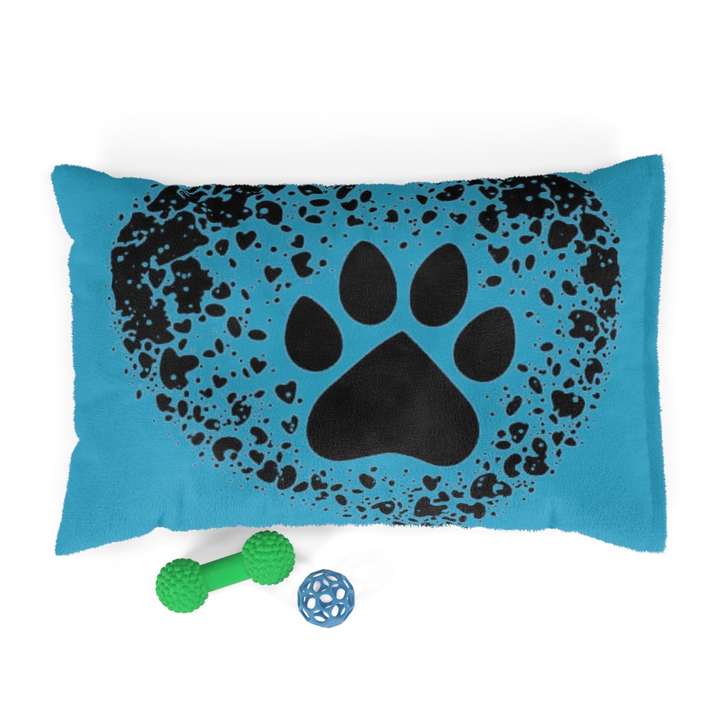 Speckled Hearts Paw Pet Bed
