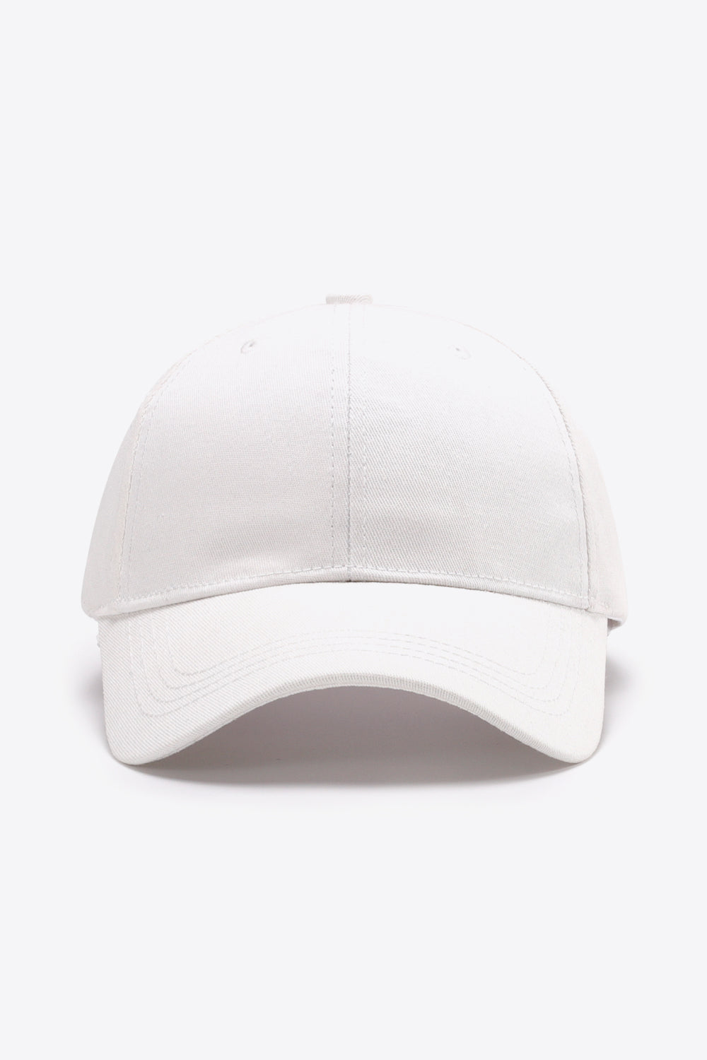 Plain Adjustable Cotton Baseball Cap