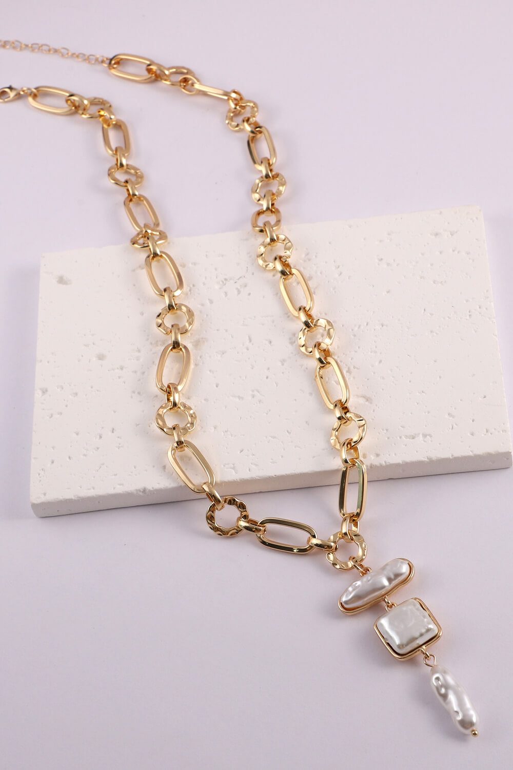 Freshwater Pearl Chunky Chain Necklace